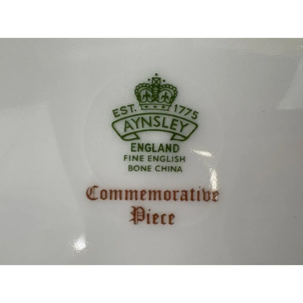 Aynsley The Mayflower Pilgrim Fathers 350th Anniversary Commemorative Plate